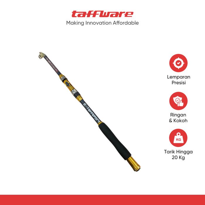Gambar TaffSPORT Joran Pancing Antena Portable Carbon Fiber Rod - 2.1M/5 dari Taffware Official Store Kota Administrasi Jakarta Barat Tokopedia