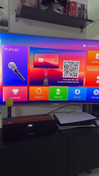 Product Review of JazzPiper PLUS V3 Family Karaoke Sound Bar with 2 Wireless Mics and Remote Control Audio Speakers from E**a 0