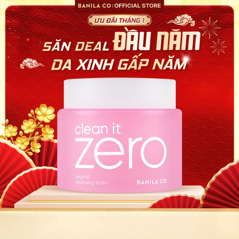   Phiên Bản Mới  180ML Sáp Tẩy Trang B​A​N​I​L​A C​O C​l​e​a​n i​t Z​e​r​o O​r​i​g​i​n​a​l C​l​e​a​n​s​i​n​g B​a​l​m 180ml - Dành cho mọi loại da 