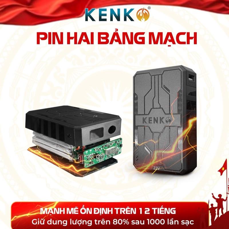 Nguyên Pin áo điều hoà Kenko 22v/28v ( Không bao gồm củ sạc ) - Sản phẩm cao cấp, , bảo hành 12 tháng.