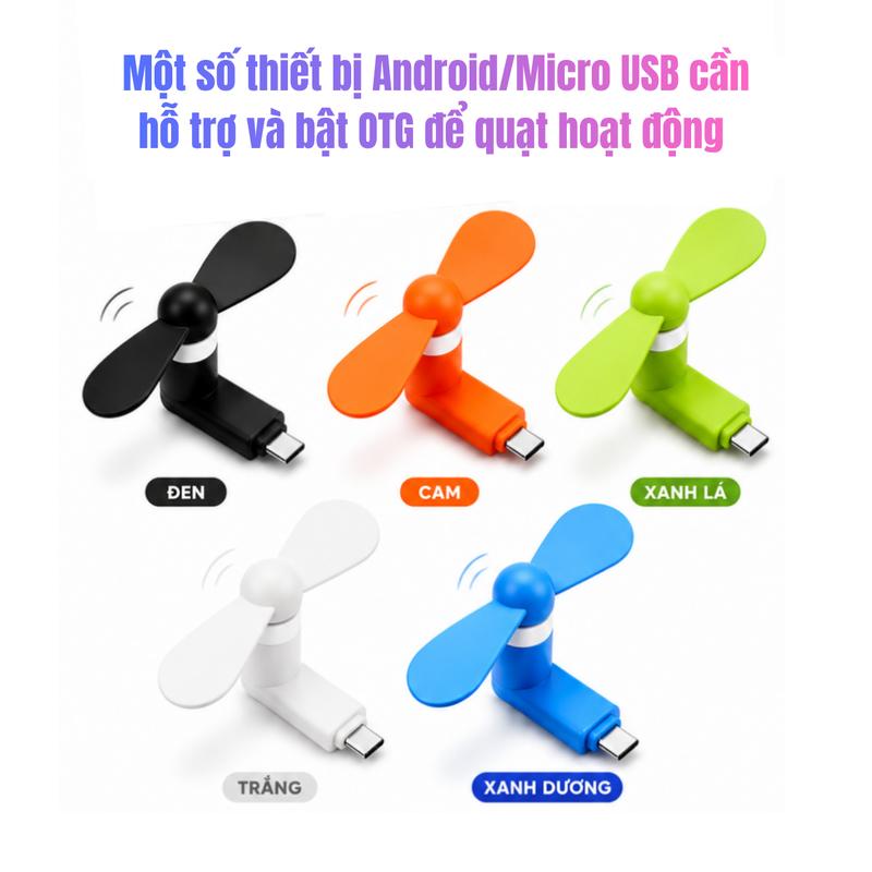 Quạt Tản Nhiệt Điện Thoại Mini Cắm Trực Tiếp – Quạt Làm Mát Điện Thoại Hỗ Trợ…