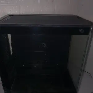 JUTU Casing Komputer Desktop Ruang Pemandangan Laut Baru Casing Utama Transparan Sisi Permainan Komputer Desktop Tampak Tinggi Berwarna Putih N100