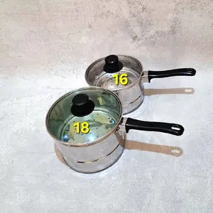 Panci Kukus Mini Serbaguna Diameter 18cm & 16cm Tutup Kaca Sarang Stainless Steel Cocok untuk Memasak Berbagai Jenis Makanan Kitchenware