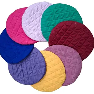 Sarung Cover Kursi Bulat Salon Bar Bahan Suede Lapis Busa