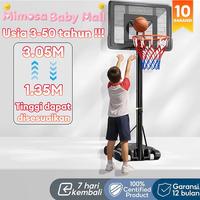Gambar 【Mimosa Baby Mall】Basketball Backboard Hoop papan ring basket /ring basket dan Ring Basket outdoor ring basket portableuntuk dewasa dan anak Cocok untuk usia 3 tahun ke atas - 110*147*365cm dari Mimosa Baby Mall Kota Tangerang 1 Tokopedia
