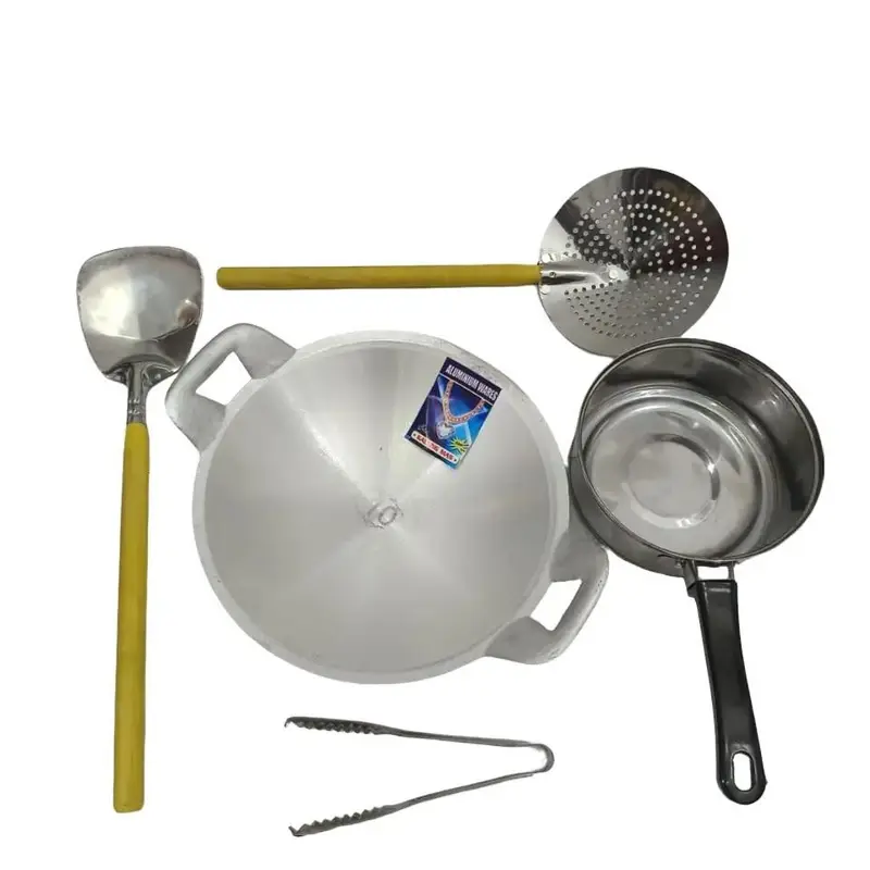 Paket Masak Lengkap Wajan Panci Serok Sutil Murah Alat Aluminium Buah Dapur Kitchenware 0