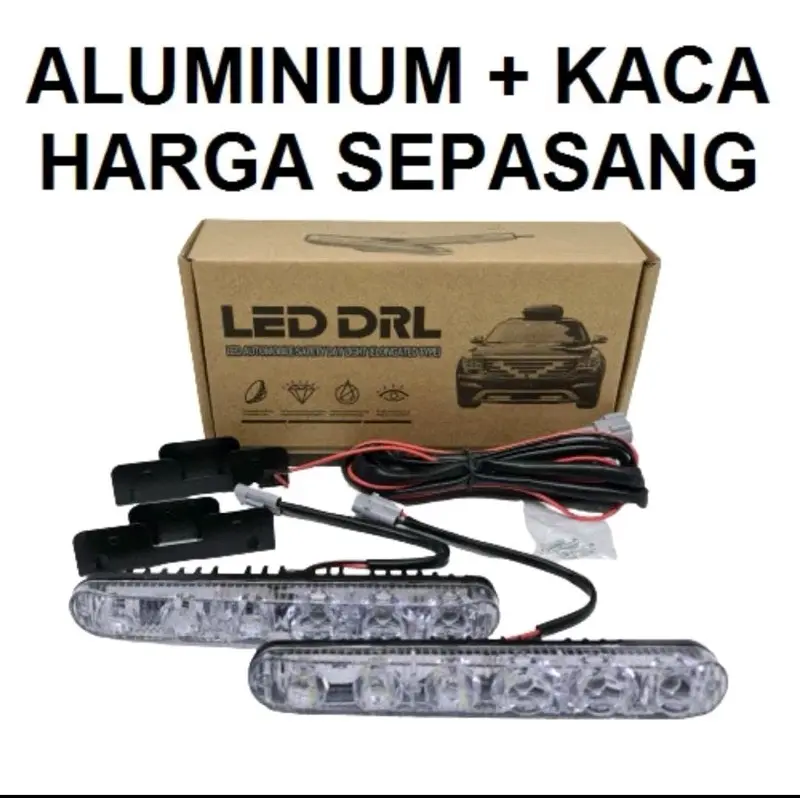 LAMPU DRL BUMPER DEPAN DRL 6 LED FORTUNER VARIASI TAMBAHAN UNIVERSAL SEIN RUNNING 1