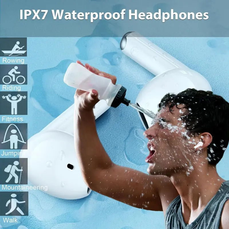 JBL D30 TWS Game Warrior X9D Headset Bluetooth Koneksi Cepat - Latensi Rendah Ketelitian Tinggi Desain Tahan Air In-Ear Putih 2