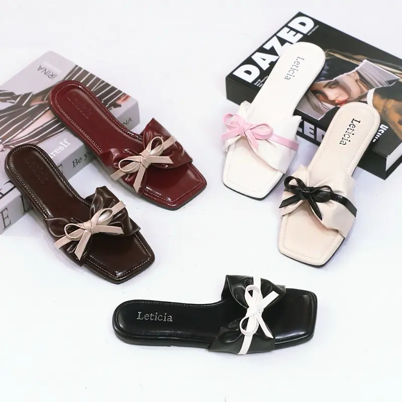 LEONY Caroline sandal Flat Wanita | sendal teplek wanita terbaru 1