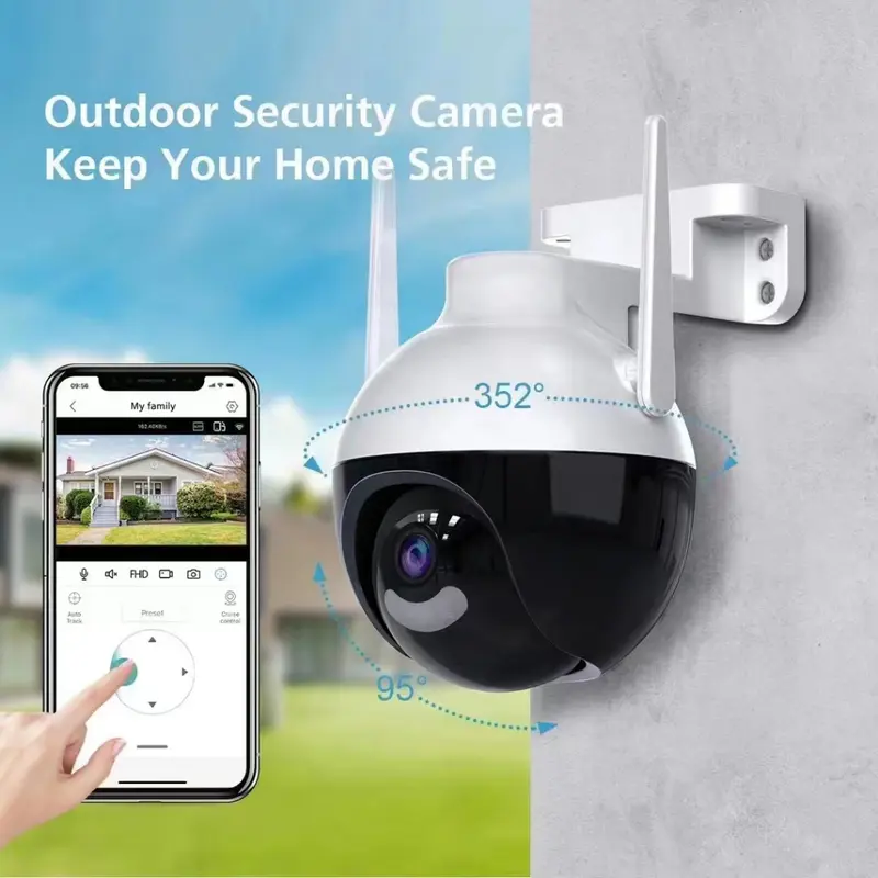 Yuuki CCTV Kamera 8MP FHD Oudoor IP Camera CCTV WIFI Waterproof Kamera CCTV 360 Derajat 6
