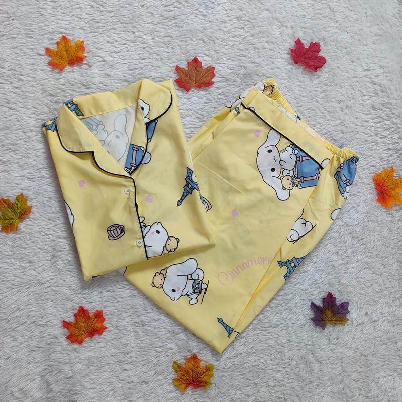 BAJU TIDUR / PIYAMA WANITA DEWASA XL (LD 110 CM), LENGAN PANJANG & CELANA PANJANG 2