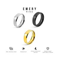 Gambar PROJECT NINETYSEVEN - EMERY Ring - Cincin Pria Wanita, Mewah, Anti Karat, Basic (BELI 3 GRATIS 1) - Black, 6 dari projectninetyseven Kota Administrasi Jakarta Barat 4 Tokopedia