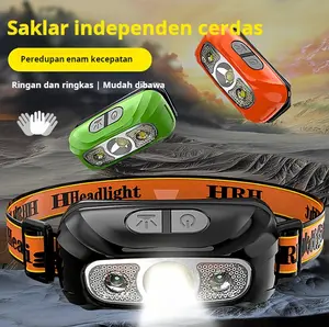 Ultra cerah USB memuat kepala dengan LED kuat cahaya sensasi lampu, cahaya kuat luar rumah setiap hari cahaya lampu