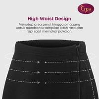 Gambar CMS 618 Premium Slim Girdle Wanita Nylon Spandex Breathable Body Shaper Perut Pinggang Korset Modern Dengan Hook Zipper Flexible Boning Open Bottom Shapewear Seamless Anti Jiplak Untuk Outfit Ketat Harian Formal Party High Waist Compression Look Underwear - Black, S dari Courage My Soul Kab. Tangerang 4 Tokopedia