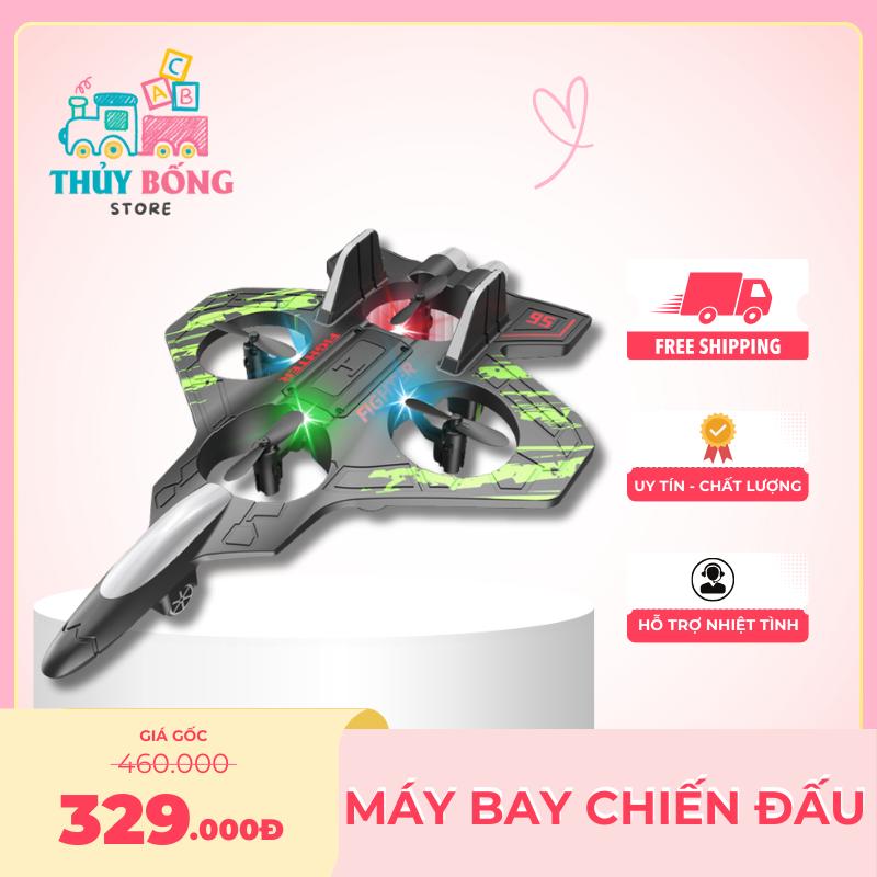 Máy Bay Chiến Đấu Điều Khiển Từ Xa, Xoay 360 độ, Nhào Lộn [Tặng Pin ĐK]