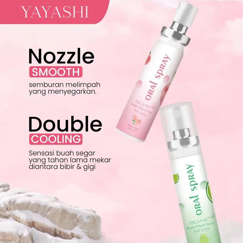 [COD-AF] BOAE Fruit Oral Breath Spray Rasa Mint Memberikan Kesegaran Pada Mulut & Gigi Menghilangkan Bau Mulut Serta Menjaga Kesegaran Mulut Tahan lama Dengan Sensasi Dingin & Segar 4