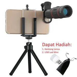 lensa Telephoto apexel 18X25 dengan Tripod lensa apexel 18X Zoom lens a apex el