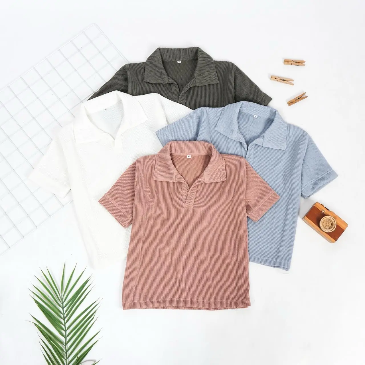 Leon Top - Kaos Kemeja Atasan Lengan Pendek Anak Laki laki