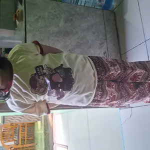 Setelan Anak Perempuan Celana Mihu Mihu Motif Gajah & Kicau Mania Kekinian Kaos Kicau Mania Usia 3-12 Tahun