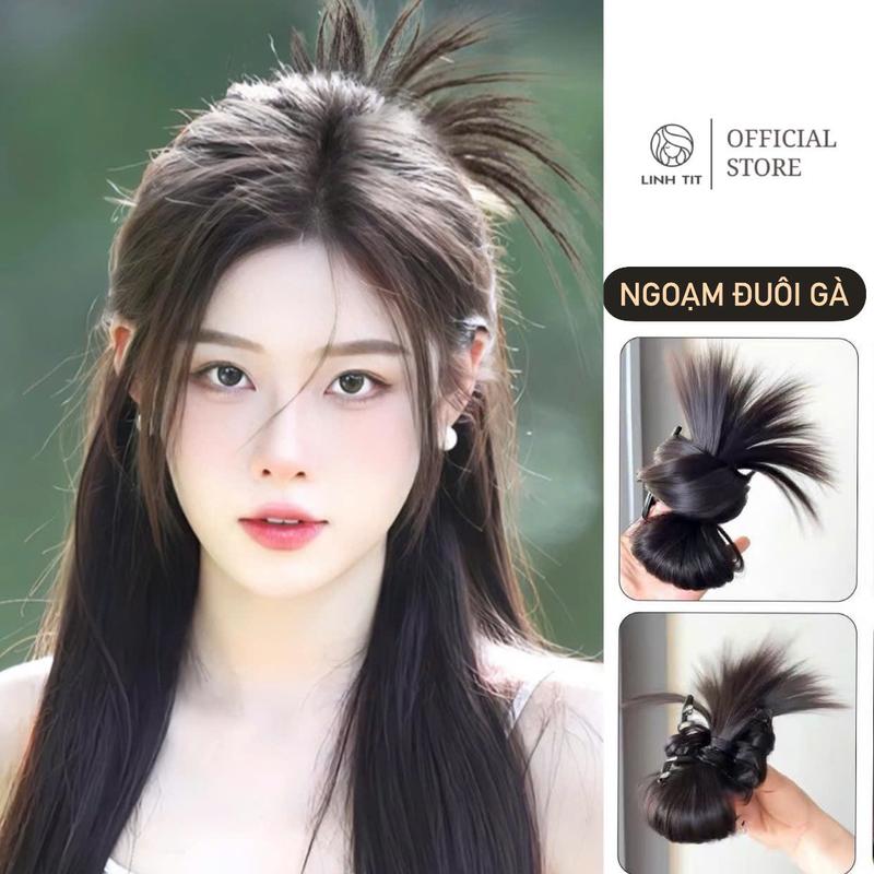 ( Phụ kiện New 2025 ) Ngoạm Đuôi Gà - Ngoạm mini chất tóc tơ mềm [ Tóc Giả LINH TIT ]