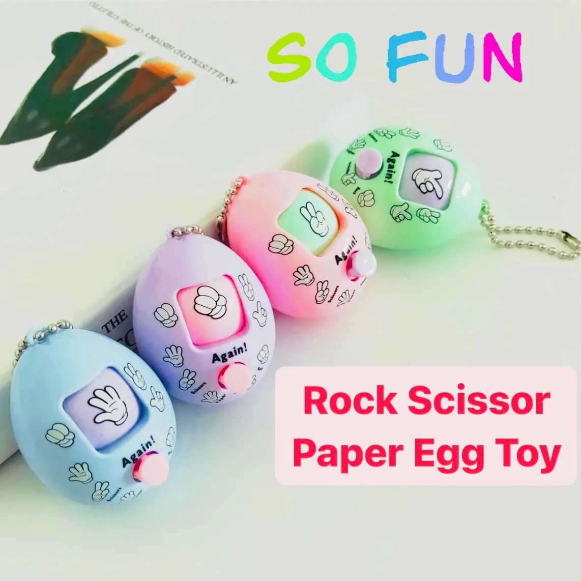 Rock Scissor Paper Egg Toy Goodie Bag Birthday Gift children’s day