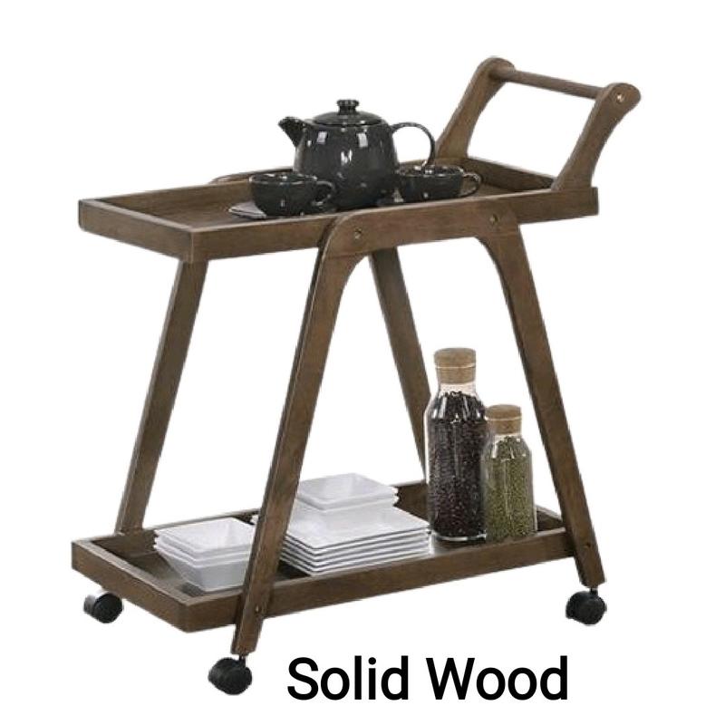 Dolid Wood Kitchen Trolley / Dolid Wood Rack / Wooden Trolle - TikTok ...