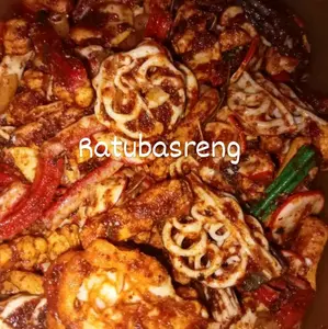 Seblak Mix Sagala Aya Ratubasreng 500 Gram Pedas Daun Jeruk - Camilan/Lauk Pauk - Kerupuk
