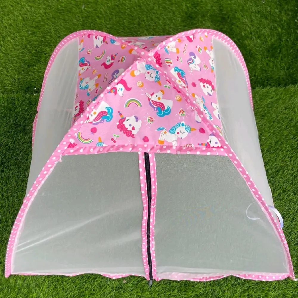 Kelambu Baby Jumbo Model Resleting Motif Terbaru Dimensi 90x60x75cm Kawat Kokoh Mudah Dilipat dan Dibentangkan