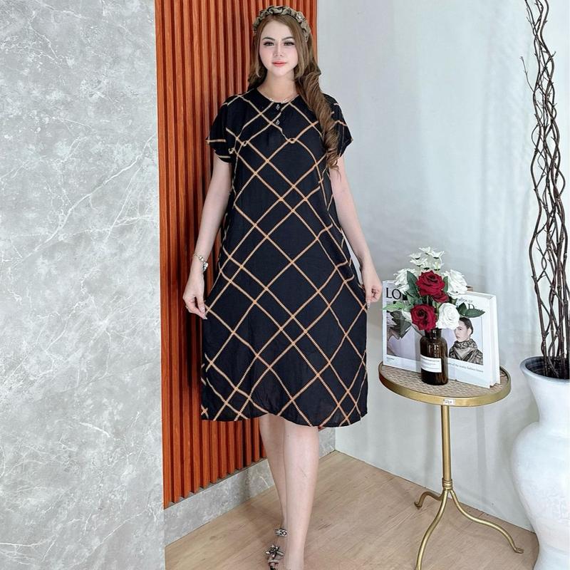 BatikKM Paket Usaha Daster Ibu 100 rb isi 3 pcs (DIKIRIM RANDOM ) Bahan Rayon Busui Friendly  Nyaman Kancing d aster Cantik  kekinian Menyusui  Pekalongan Bumil Hamil Katun 6