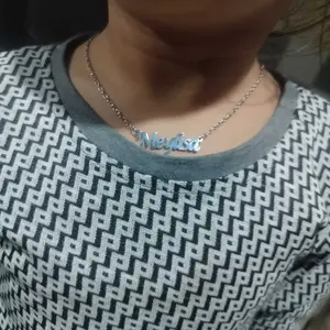 Kalung Nama Custom Mini Lapis Emas 24k - Kl 089