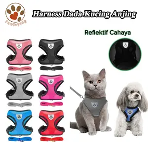 Rompi Kucing Tali Tali Anjing Kelinci Pengikat Reflektif Harness Kucing Murah Gratis Tali Tuntun High Quality