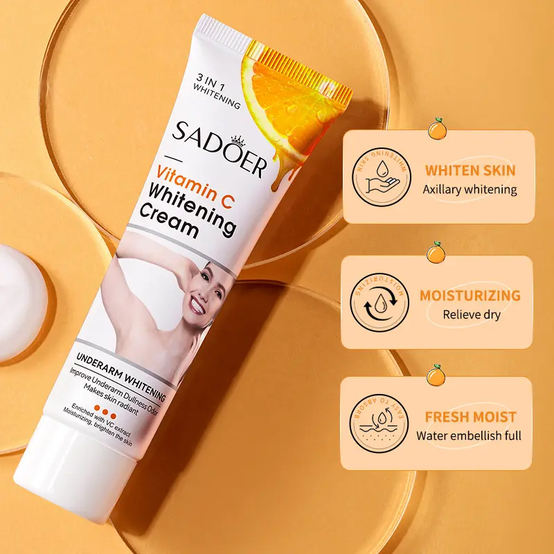 Authentic Sadoer Vitamin C Moisturizing Cream is even and delicate, whitening the skin Body Care Lotions Moisture Cleansing Skin Care Cosmetic