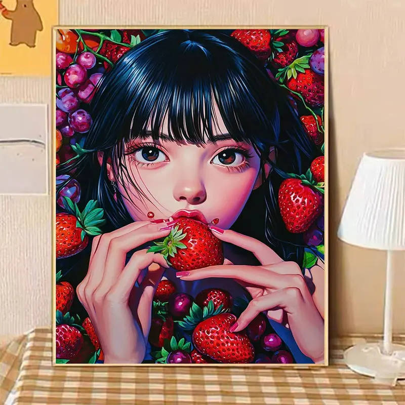 < Tranh DIY 40x50cm > TỔNG HỢP những mẫu tranh tô màu theo số CÔ GÁI đã căng khung, đầy đủ cọ vẽ, màu vẽ, móc treo tranh, TẶNG  màu bóng, cọ chuyên dụng, bút xóa số, dung môi Vẽ Tranh Diy 4