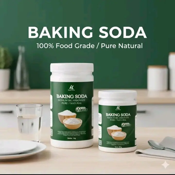 Home Kimia Baking Soda (100%  food grade pure // natural) Baking Soda Kue Murni Obat Asam Lambung