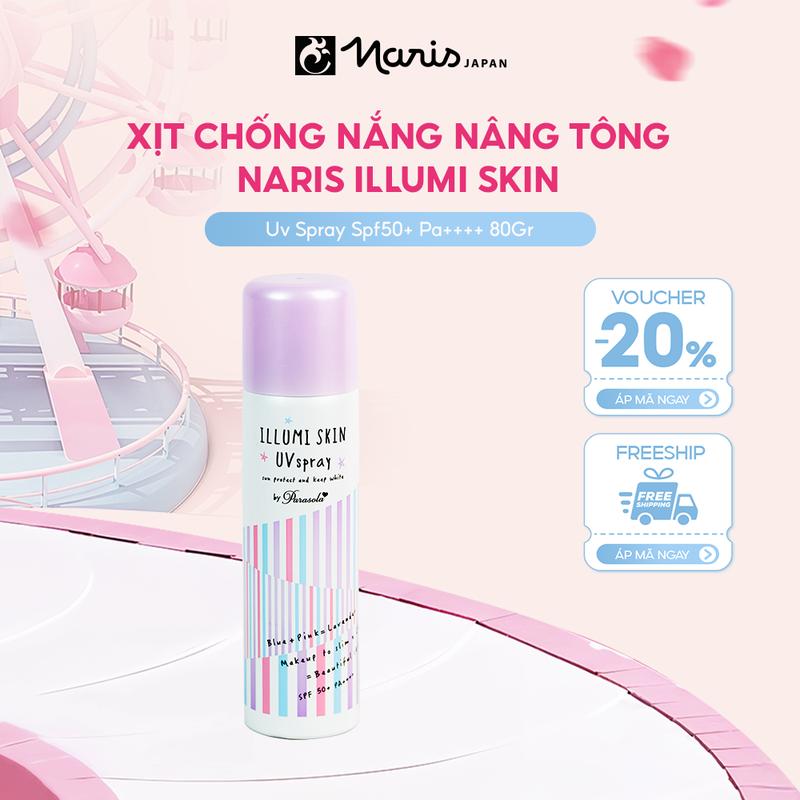 Xịt chống nắng dưỡng da Naris Parasola SPF50+ PA++++