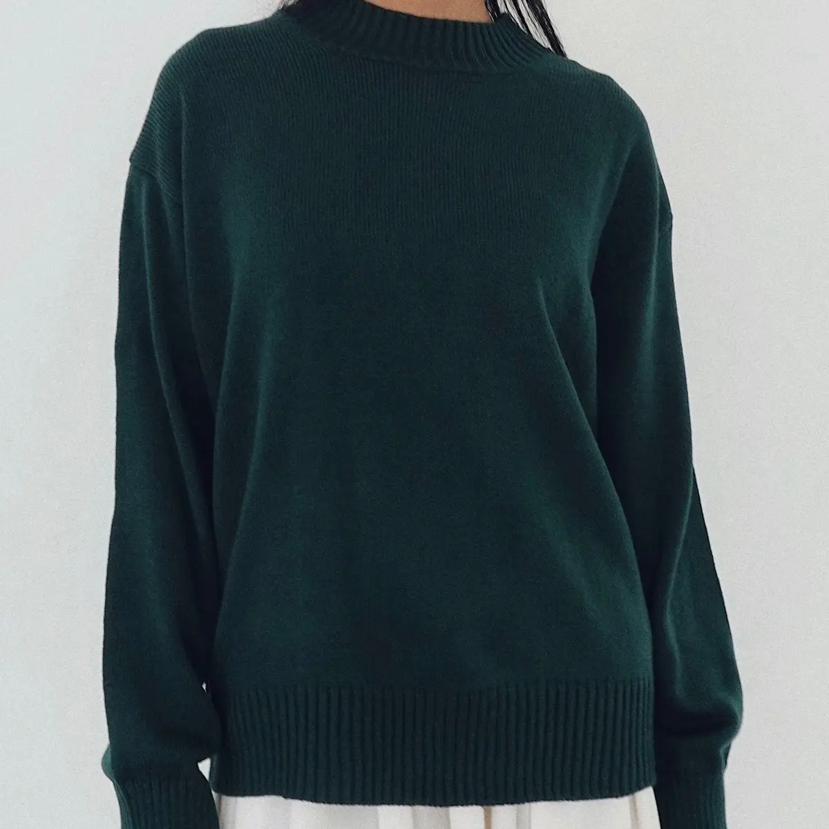 PUFF IT UP — Knit Sweater Basic / Sweater Rajut / Sweater Polos Rajut