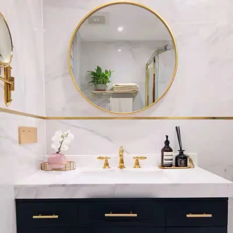 List Mirror Meteran 12mm & 15mm Gold Silver Ceiling Edge Strip Mirror Living Room Office Decoration Stainless SS201 Steel Flat Decorative Lines Titanium Wall Stcker Waterproof Mendunia 5