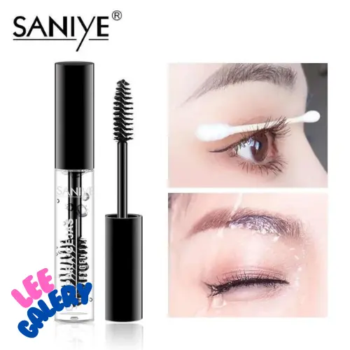 SANIYE【BPOM】 Eyebrow Gel Fixer & Maskara Transparan Tahan Lama Alis Makeup M310 Hitam Mascara 3