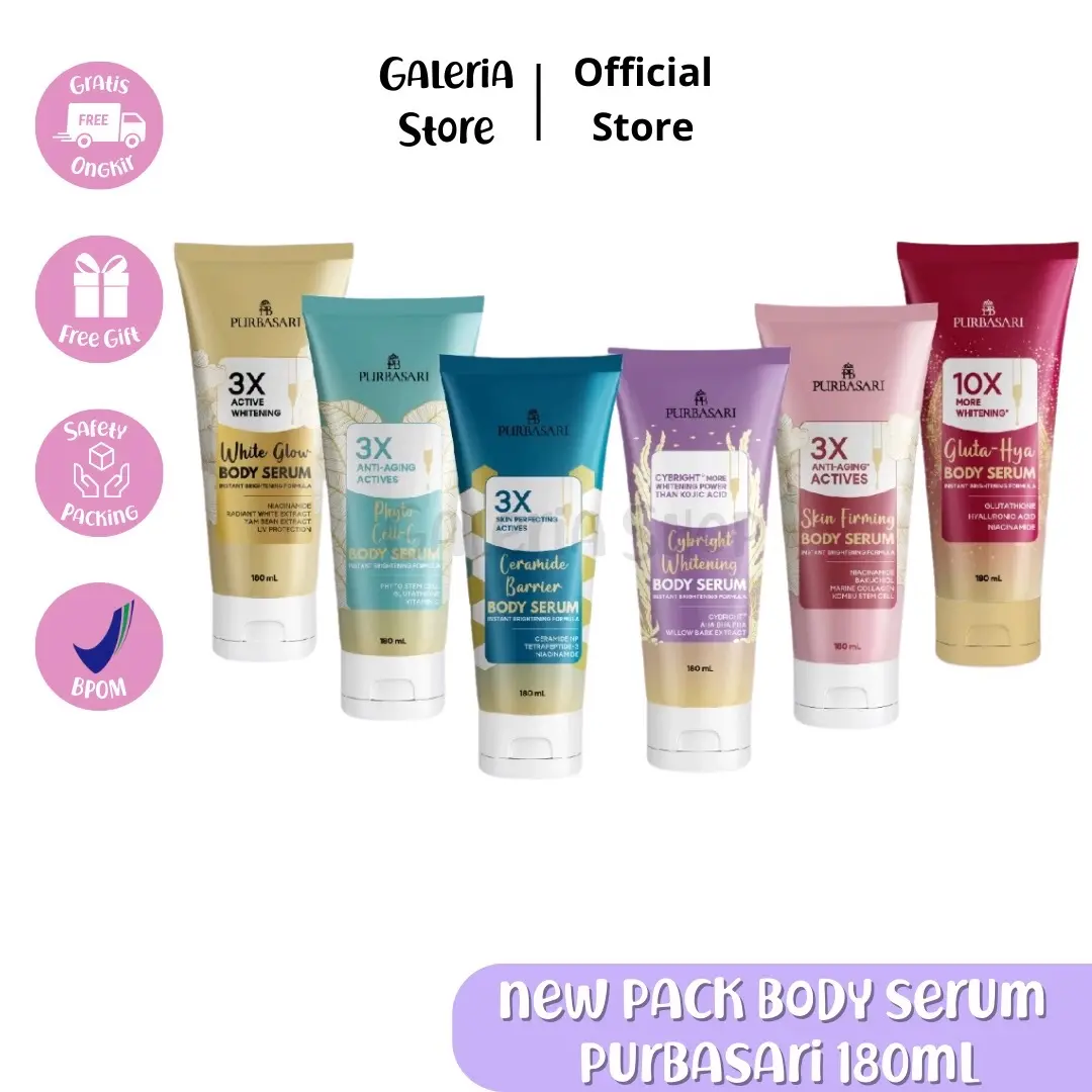 (READY STOK KEMASAN BARU) BODY SERUM PURBASARI 180ML | PURBASARI BODY SERUM 180ML VIRAL |