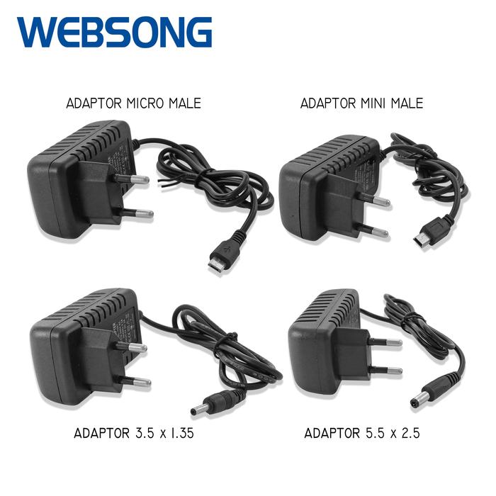 Jual Adaptor 5V 9V 12V 1A 1.5A 2A 3A Jack USB Micro Mini DC5.5x2.5 DC3 ...