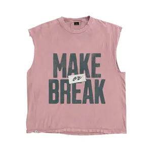 MAX COMPANY Tshirt Singlet Dusty Pink Break - Kaos Pria Tanpa Lengan Dusty Pink