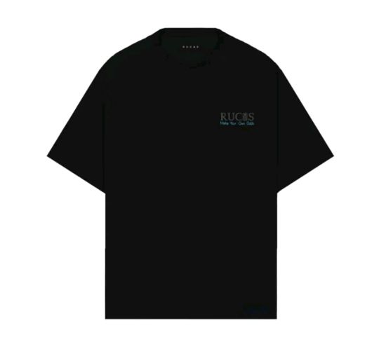RUCAS Make Your Own Oods Black Tee Cotton Premium RUCAS Make Your Own Oods Black Tee Cotton Premium