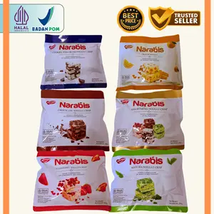 NARAYA NARABIS Strawberry Matcha Chocolate Cookies Cream Assortment Nougat Crisp 200g