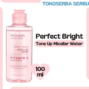 Wardah Perfect Bright Tone Up Micellar Water 100ml/Pembersih Make Up
