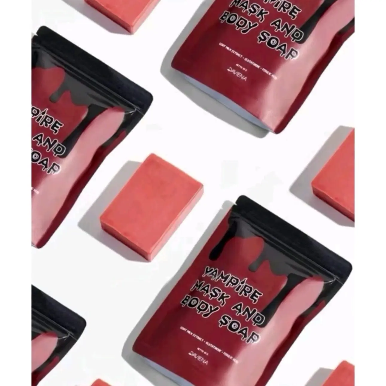 DAPAT 3 SABUN VAMPIRE BODY AND SHOP DAVIENA SKINCARE Bunga Perawatan Mawar Mencerahkan Soap Hitam Merah Tubuh Mandi Pencerah Memutihkan Kusam Membersihkan