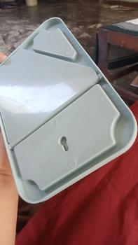 Product Review of PUSAT17 CERMIN LIPAT PORTABLE PERSEGI / CERMIN KACA RIAS MAKE UP / CERMIN MEJA DUDUK SEGI / KACA CERMIN MAKEUP SERBAGUNA / BEAUTY MIRROR from b**` 1