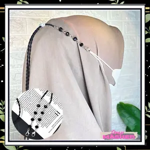 STRAP MASKER WANITA AKSESORIS MASKER STRAP MASK 2IN1 AKSESORIS FASHION AKSESORIS HIJAB STRAP MASK PREMIUM STRAP MASKER HIJAB