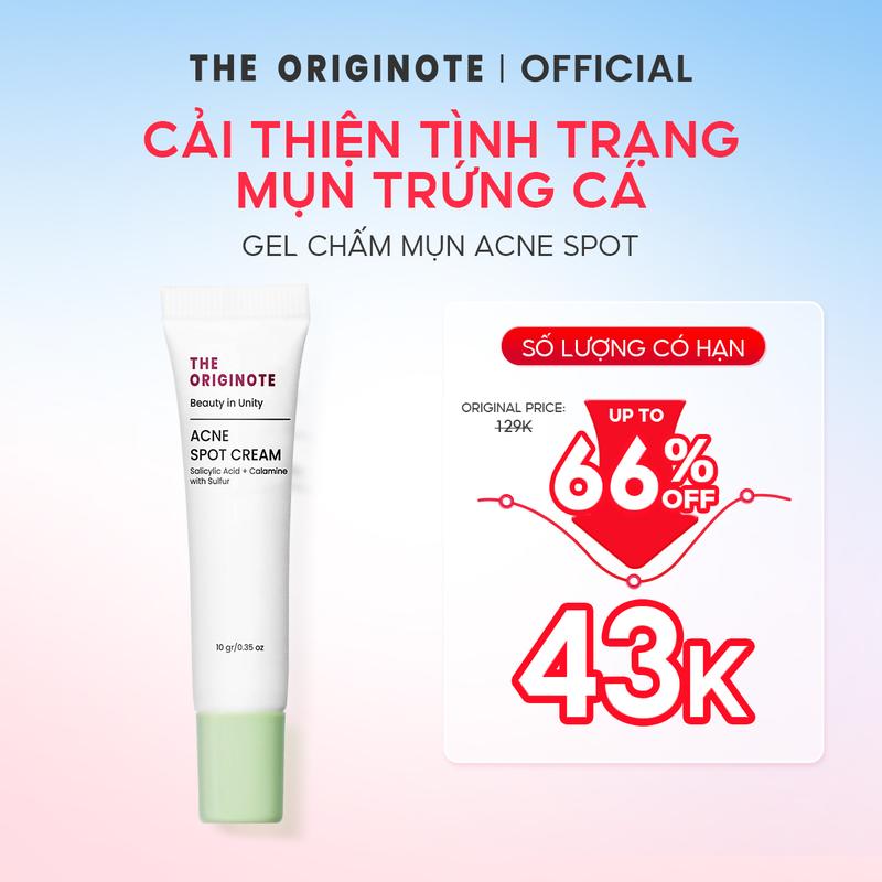 Gel Chấm mụn Acne Spot The Originote Hỗ Trợ Cải Thiện Tình Trạng Mụn 10gr Skincare