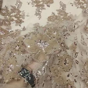 Tulle 3D Payet motif ekslusif dengan bahan premium harga per stengah meter