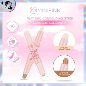 MINIPINK Play Duo Contouring Highlight Stick 2in1 Wajah Natural Glowing Creamy MP052